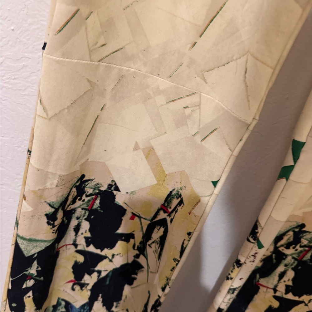 Norma Kamali Abstract Patterned Flared Pants - image 3